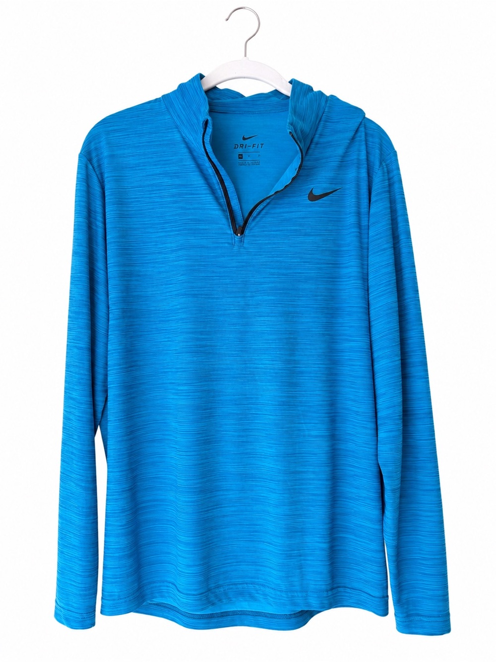 Nike Blue Dri-FIT Quarter-Zip Hoodie